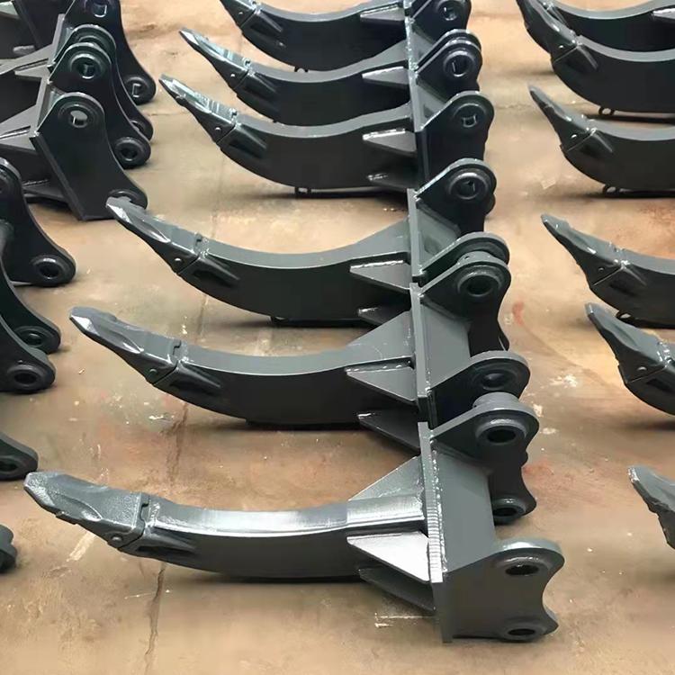 中拓单钩挖掘机松土器 强度耐磨松土机 路面破碎松土多齿斗钩