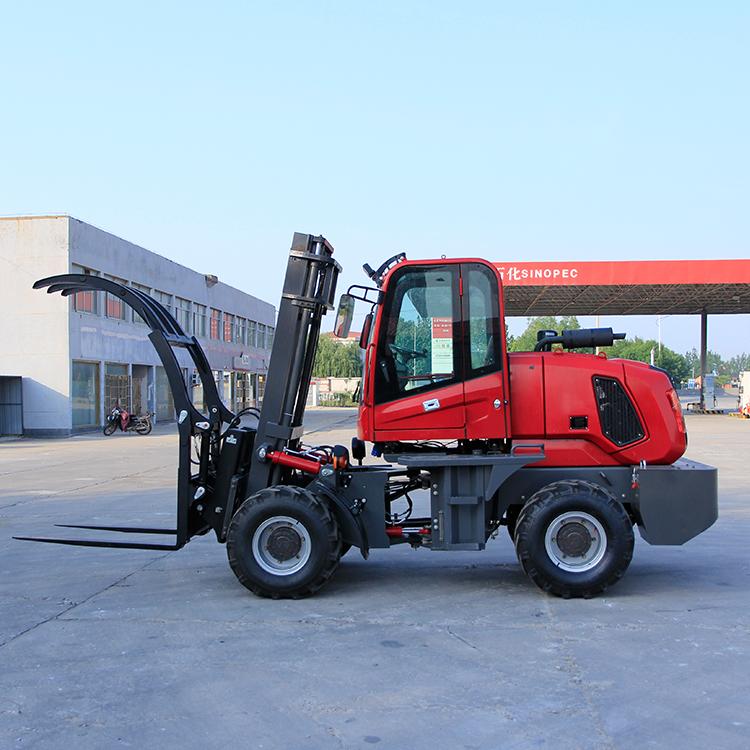 中拓多功能越野叉车 内燃式 山地泥泞液压叉车