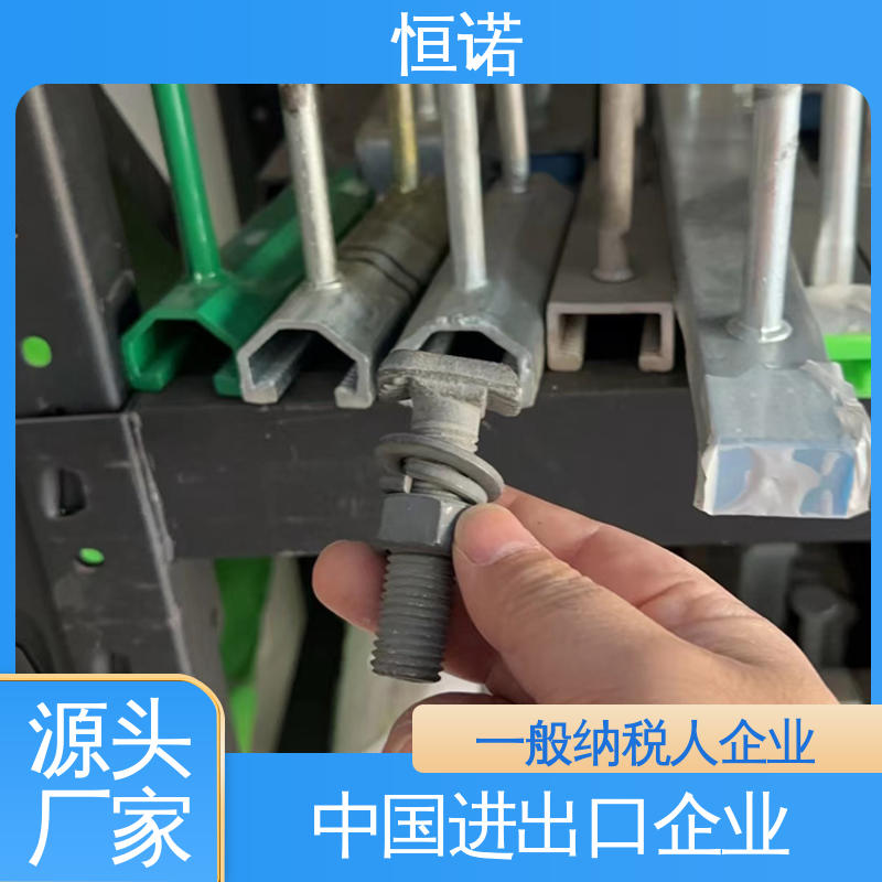 恒诺 热镀锌预埋槽道T型螺栓 支持异形件定制 品质保证 源头工厂
