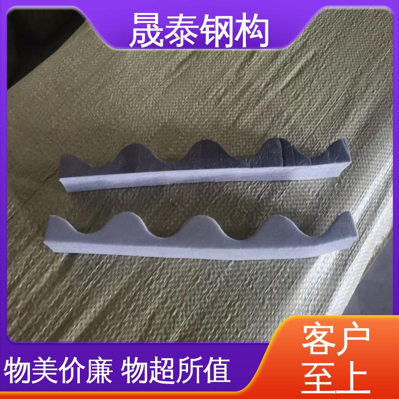 可定制 彩钢瓦防水泡沫堵头 横搭墙面板波浪加固密封胶条