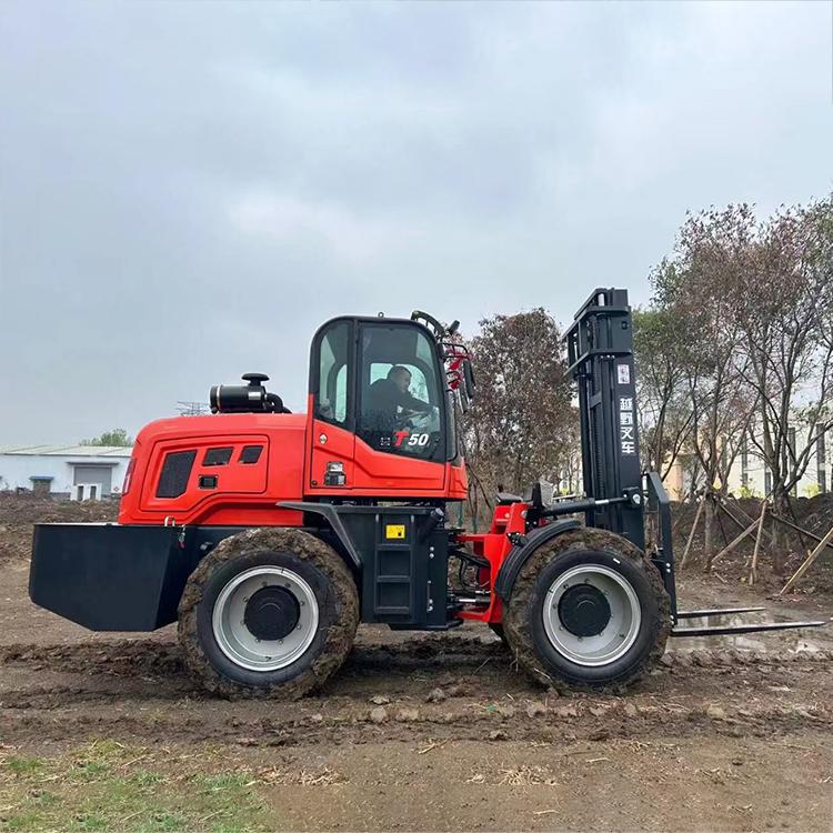 中旺 越野叉车 工地装卸堆高车 3-5吨内燃式装卸车