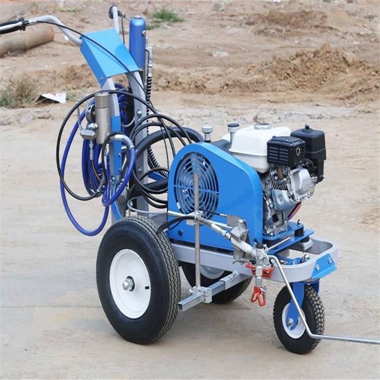 中旺 冷喷划线机 手推式柱塞泵液压标线 热熔车位画线设备