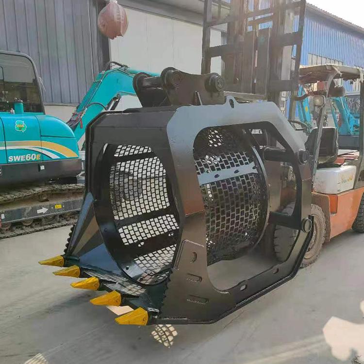 中旺 挖机筛分铲斗 液压挖掘机筛分斗 泥沙洗沙斗