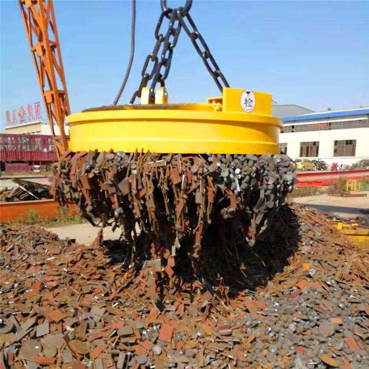 中旺 钢板强磁吸盘 起重电磁铁 圆型挖机电磁吸盘