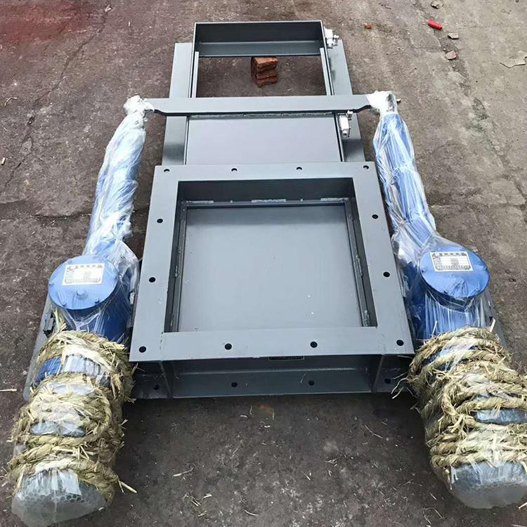 中旺 电动平板闸门 双驱动插板阀 液压排污闸阀 50KG