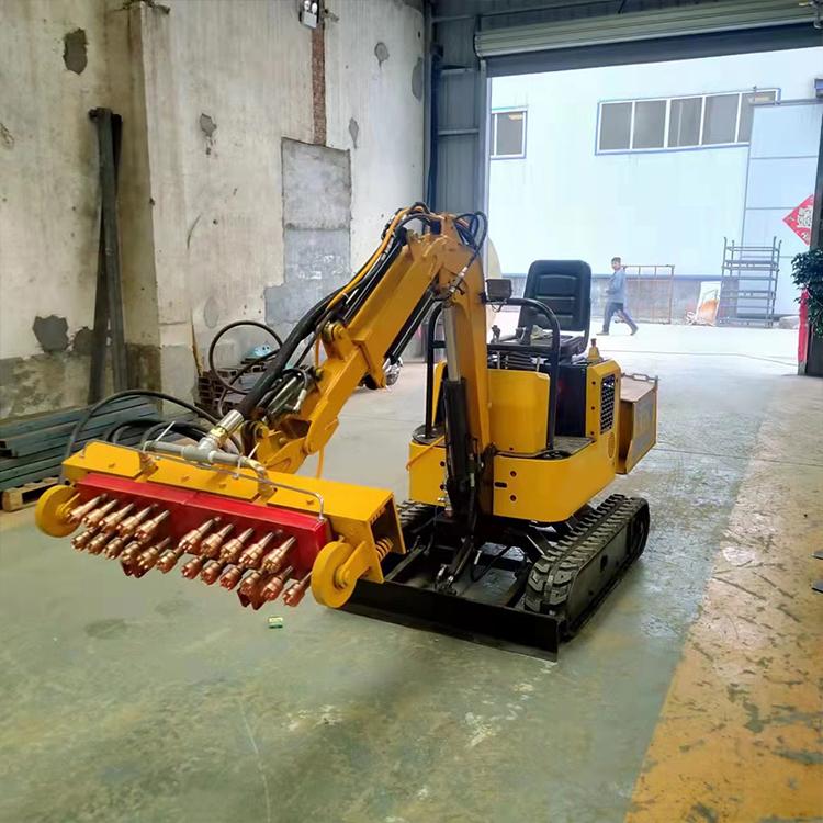 中旺 车载式矮边墙凿毛机 混凝土拉毛机 多角度凿平机