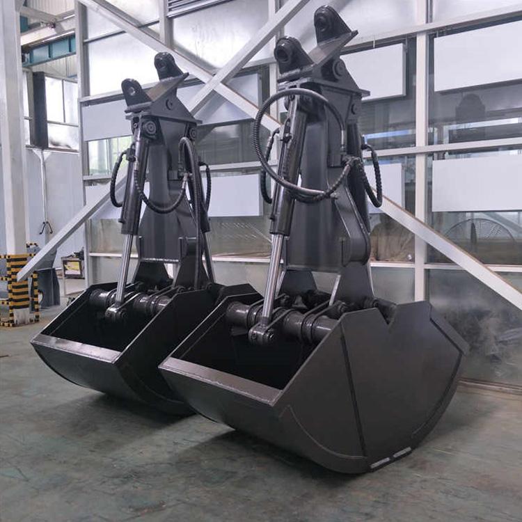 中旺 液压回转式贝壳斗 挖掘机土方斗 河道清淤贝型抓斗