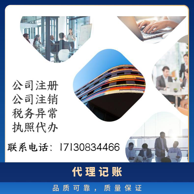 代理记账 财税 服务 提供申办一般纳税人 一份 梦想家孵化器 100