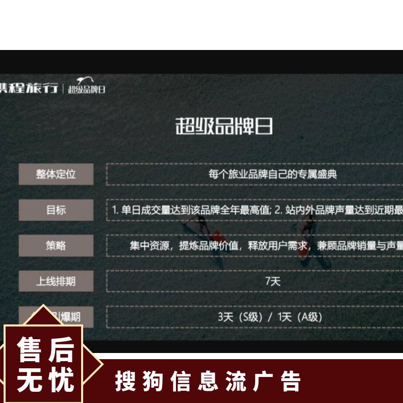 携程信息流广告 景区酒店超级品牌日 精准营销推广选传朝闻通