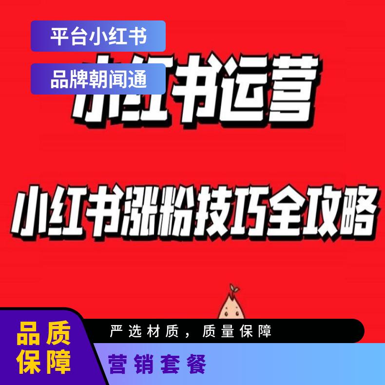 小红书千粉100家套餐 种草营销 快速涨粉找朝闻通