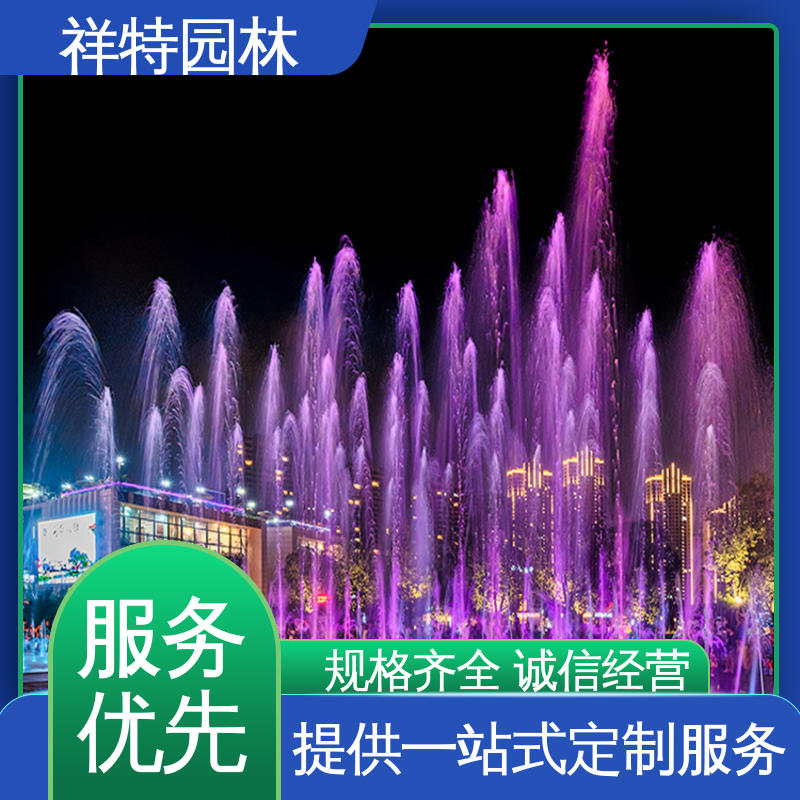 祥特园林 景区音乐喷泉水秀 公园水景设备 造型优美 款式多样
