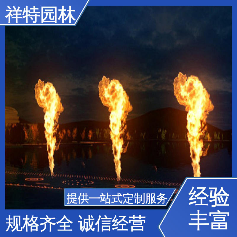 贴心售后 程序电脑控制 景区喷泉 七彩灯光排列 祥特园林