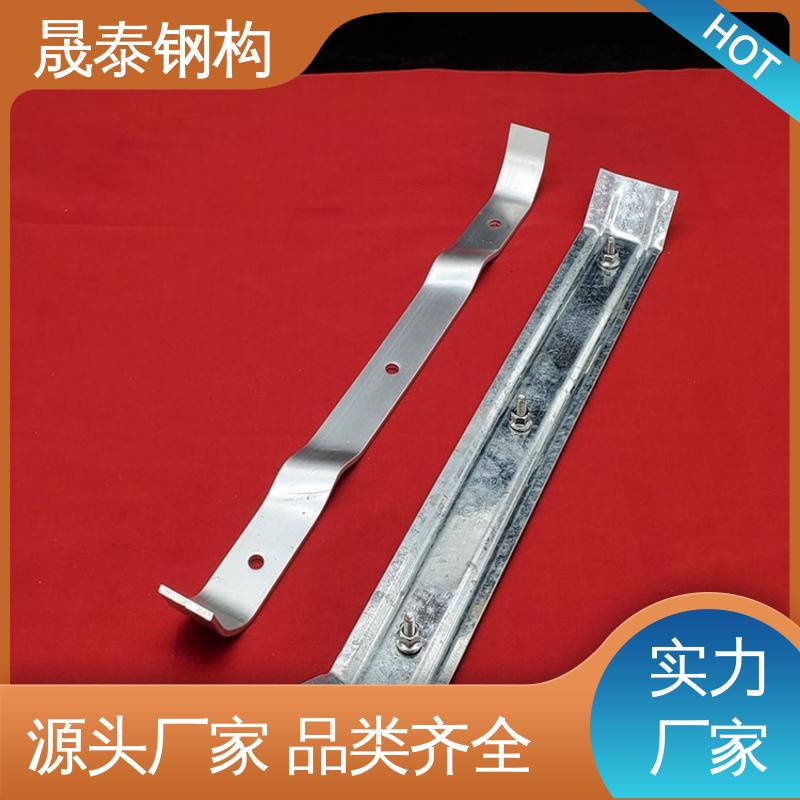 760/820型屋面板铝合金压条 金属屋顶防风加固件镀锌 抗风压瓦条
