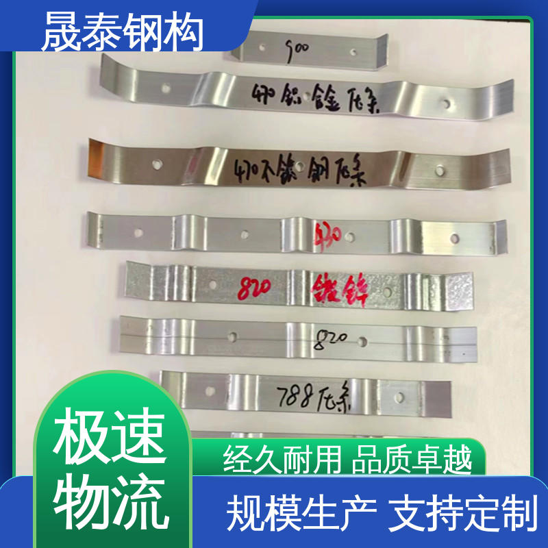 760型屋面板铝合金压条 角驰760/820/470钢结构檐口防风压瓦条 晟泰