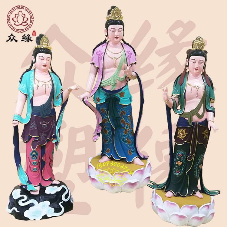 玻璃钢鳌鱼观音 树脂三十三观音像 多罗尊观音佛像 1.9米慈航真人雕像