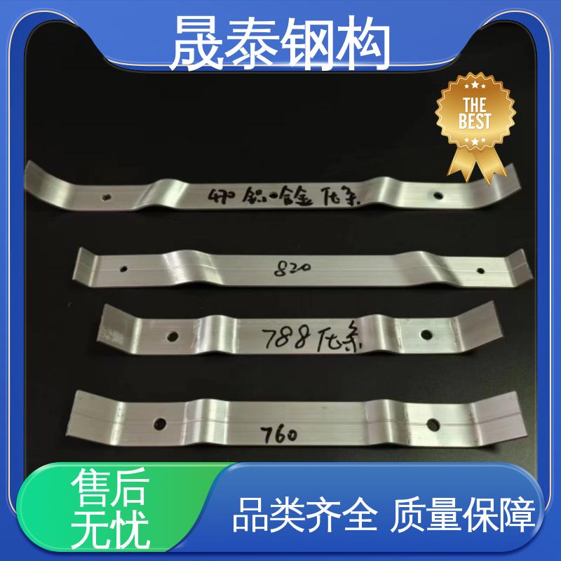 彩钢瓦760/820/470/475型铝合金压条 金属屋面防风压瓦条 平板加固