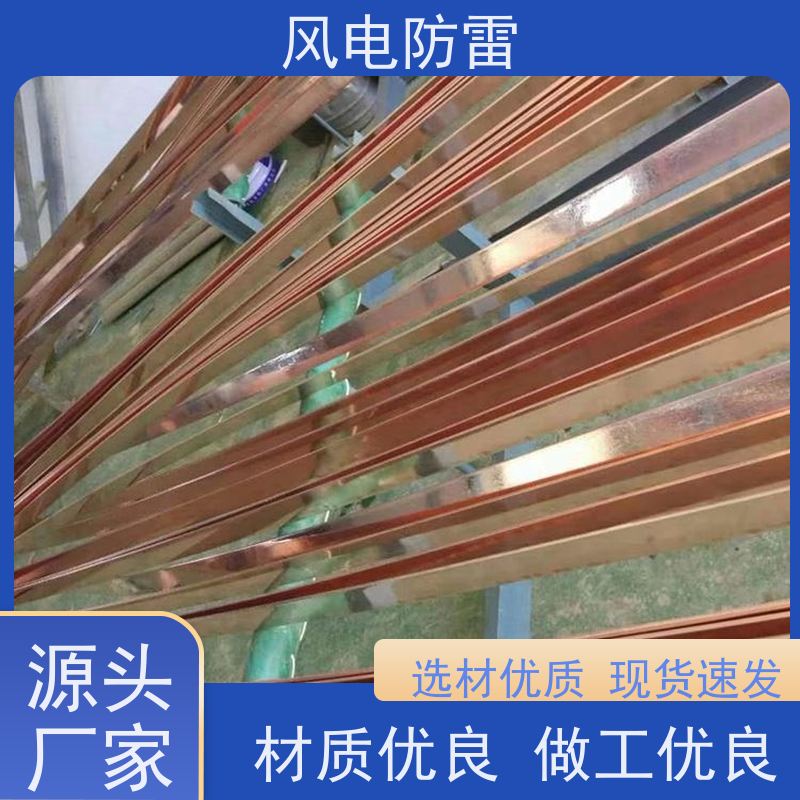 风电防雷 25*4mm镀铜扁钢 稳定导电性 可批发 石 墨材料阻值低