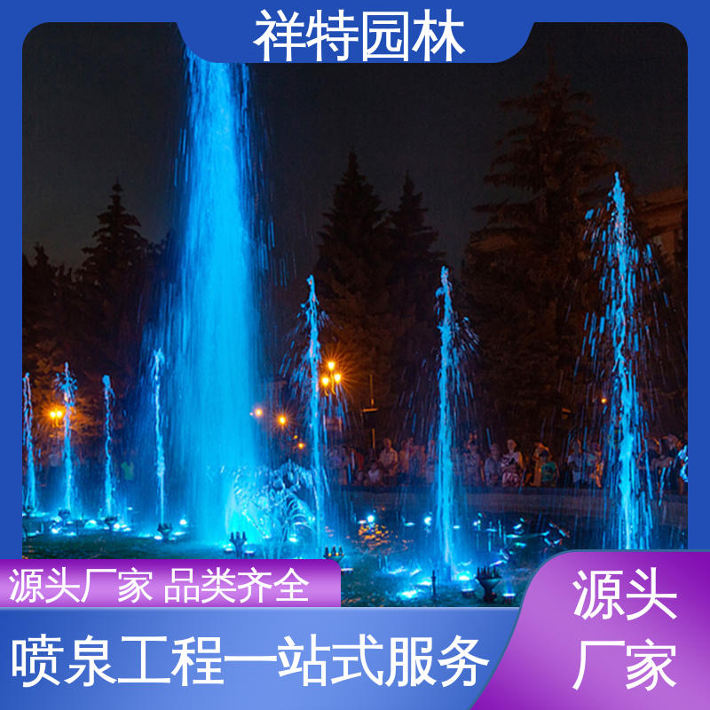祥特园林 七彩灯光排列 颜色绚丽 附近的喷泉厂家 运行平稳