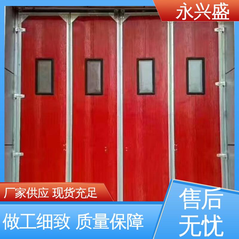 鹤 壁彩钢板工业折叠门车间电动门 抗风机库门厂家坚固耐用