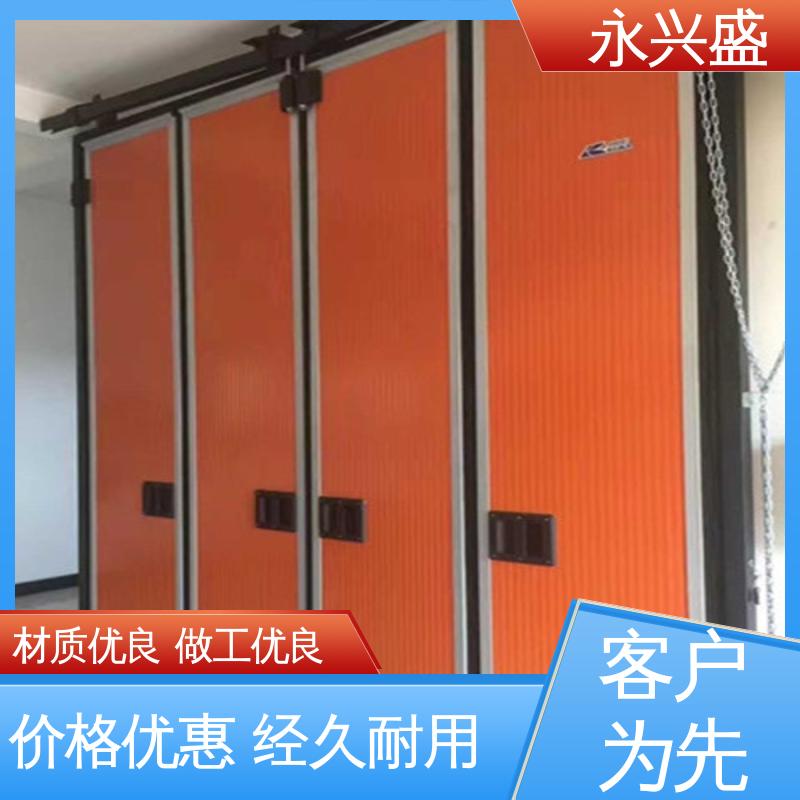 郑 州电动折叠门 彩钢板抗风工业门 抗风机库门厂家经久耐用