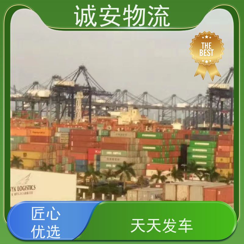 诚安物流 45尺自备柜 阳江到东莞 出口报关 半天到