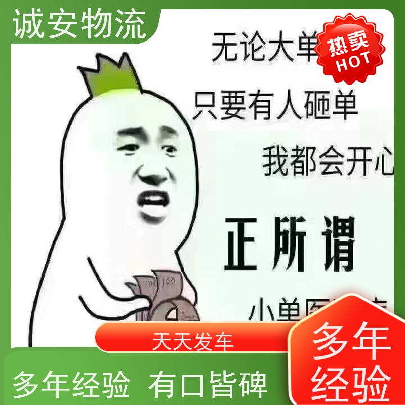 诚安物流 12吨陆运 深圳义乌直达 天天发车 有口皆碑