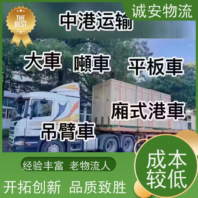 诚安物流 45尺自备柜 东莞到广州 报关 随时发车