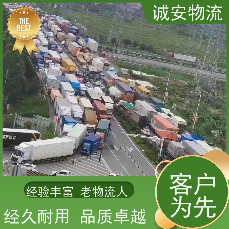 诚安物流 40尺自备柜 河源到东莞 陆运送货到门 一天到