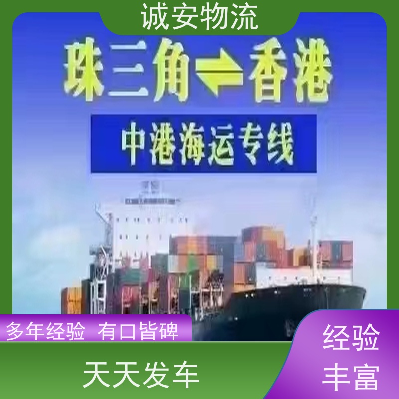 诚安物流 40尺自备柜 河源到深圳 进口报关 次日到