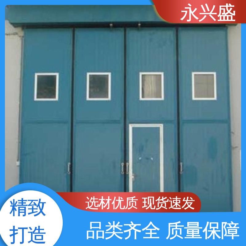 襄 阳电动折叠门 彩钢板工业门 抗风机库推拉门厂家按需定制