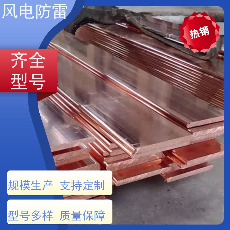 风电防雷 支持定做 延长使用寿命 石 墨材料阻值低 铜包钢扁钢40*4mm