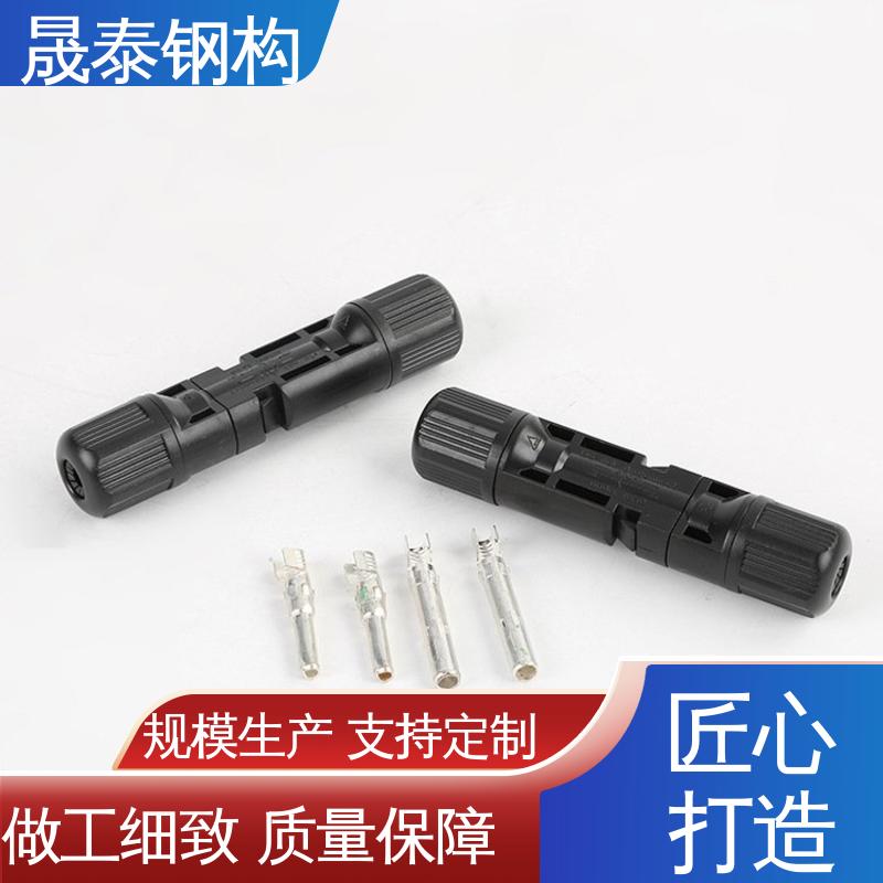 T型 快速 电线缆2芯 直流线MC4接头 太阳能逆变器板端插头