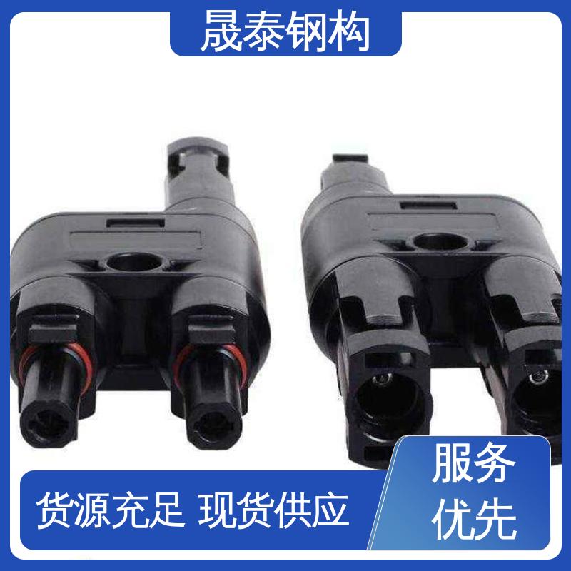 面板式光伏储能防水接头 电线缆2芯 太阳能逆变器板端插头 铜芯