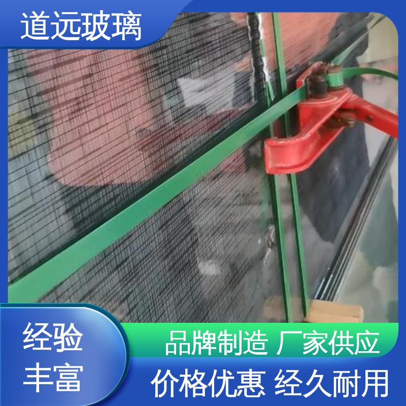 中式山水 装饰夹丝玻璃 尺寸可定制 隔音隔热防滑 道远