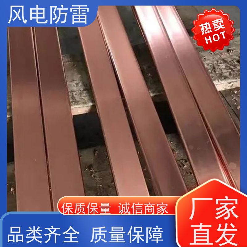风电防雷 规格齐全 可定制 快速形成低电阻区域 铜包钢扁钢40*4mm