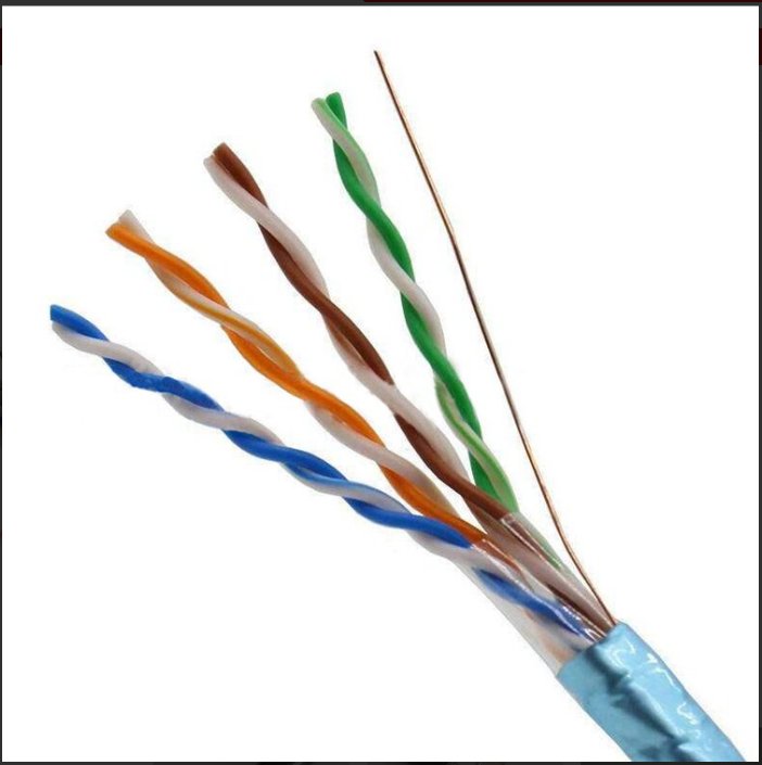 钢丝铠装六类 CAT/6 超五类网线 UTP/5传输信号电缆 银顺牌