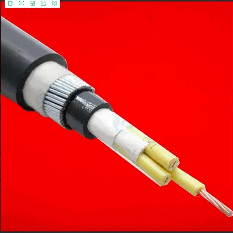 银顺品牌KVV32-450/750V6*2.5六芯控制电缆黑色圆线