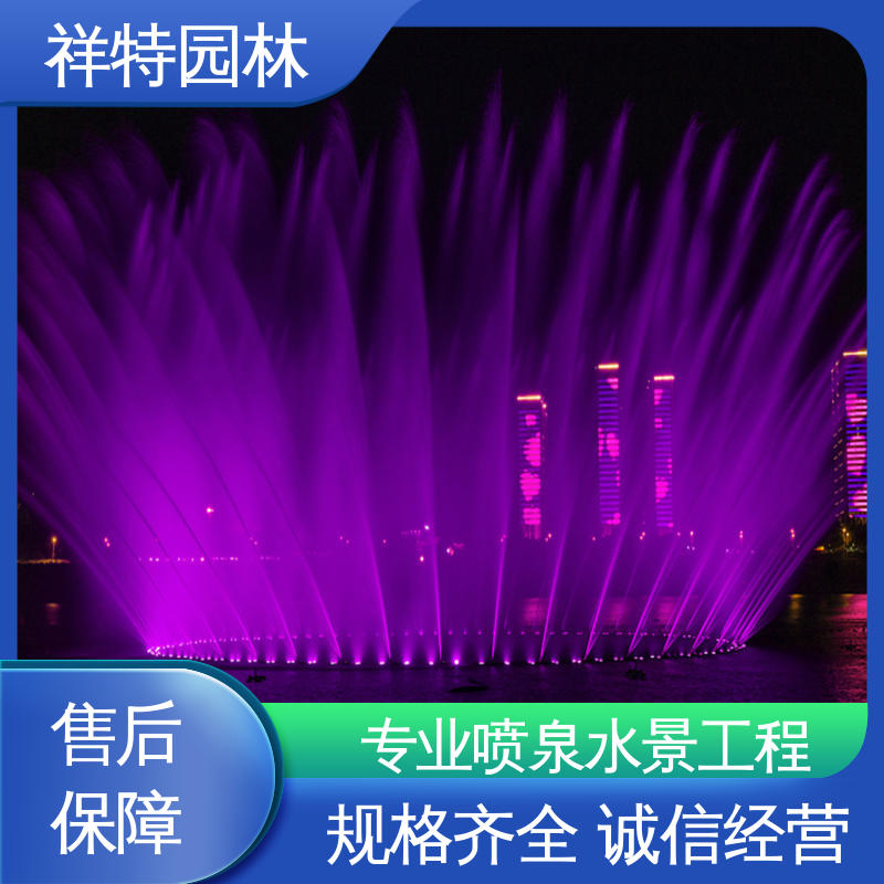 定制音乐喷泉 可调万向直射 维护方便 观赏表演造景 祥特