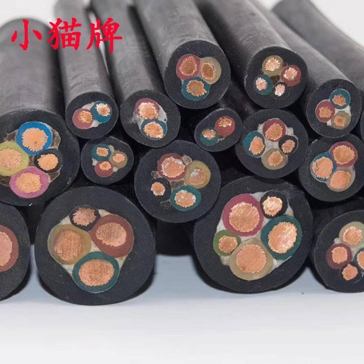 ZR-YZ3*2.5+1*1.5中型线缆 小猫牌 ZR-YZW通用阻燃橡套软电缆