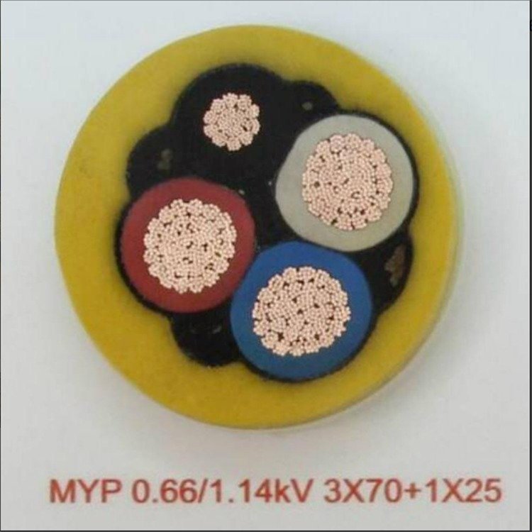 MYP3*10+1*10煤矿用屏蔽电缆1140V 矿用井下移动电缆