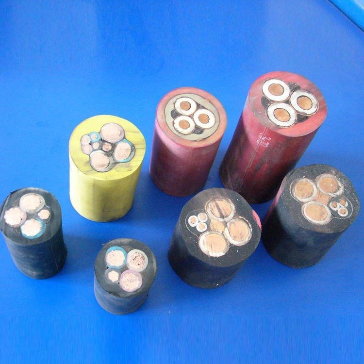 银顺品牌橡套电缆紫铜线芯多股国标黄护套2mm