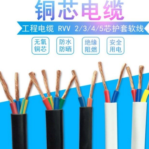 ZR-RVV1X35平方阻燃软线 通信电源电缆 电源软电缆