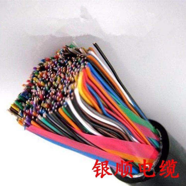 银顺品牌HYA-50*2*0.5多芯通信电缆 黑色PVC护套