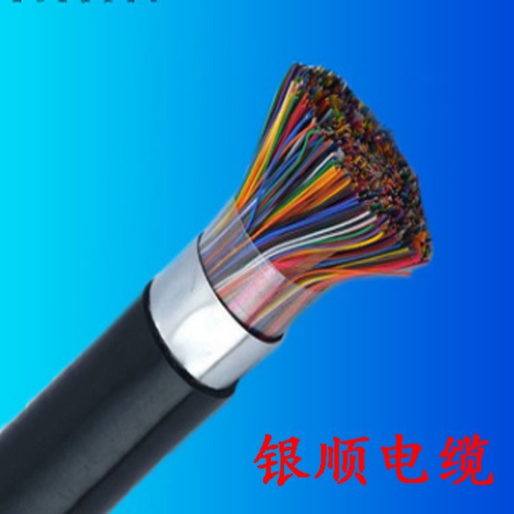 银顺品牌多芯通信电缆 PVC护套国标黑色可定制