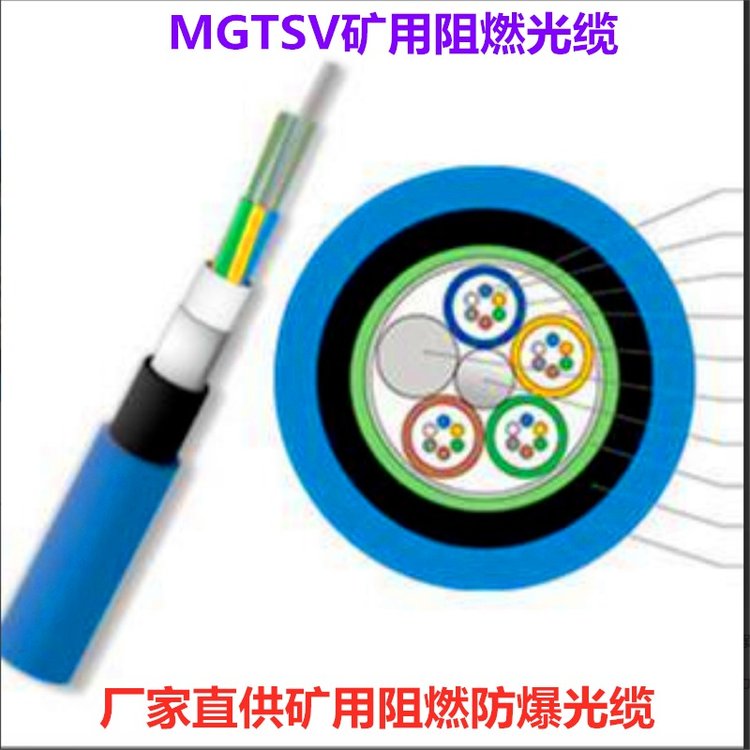 天联牌 MGTSV-12B煤矿用单模光缆 12芯矿用阻燃防爆光纤缆
