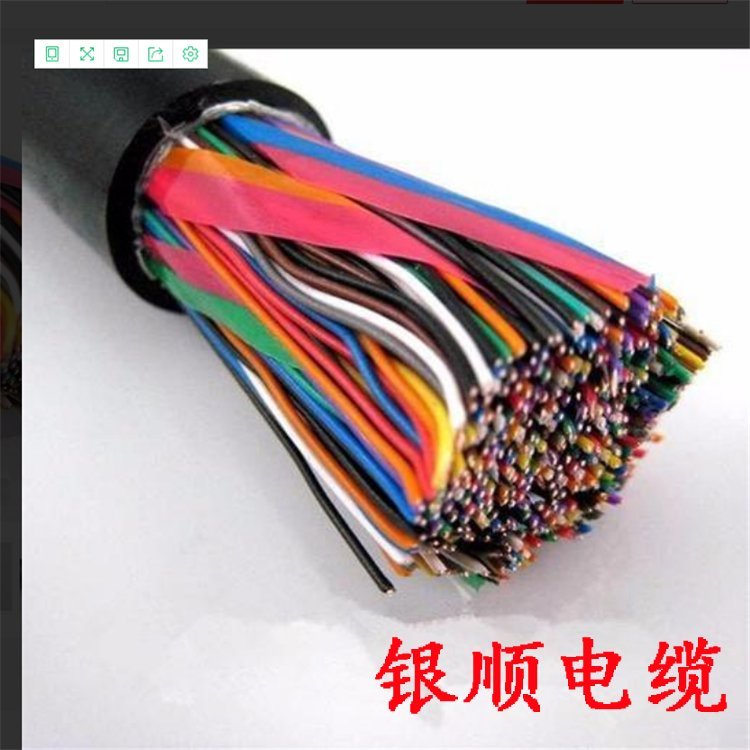 银顺品牌4芯紫铜信号电缆 1.0标称截面 圆线黑色
