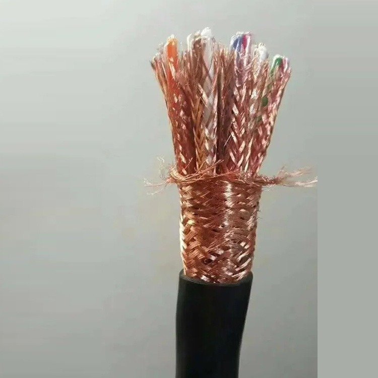 银顺ZR-DJYVP屏蔽电缆5X2X1.0多芯紫铜线芯黑色