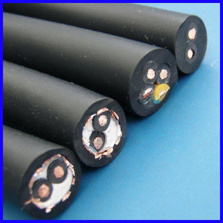 小猫牌3X70温泉电缆黑色橡套多股铜丝电机线