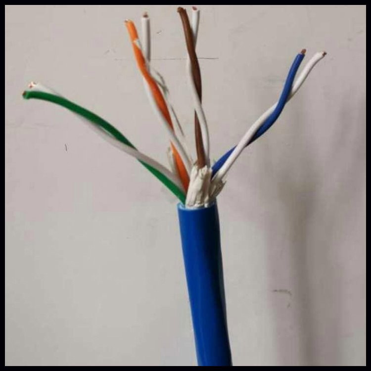 天联牌MHYBV-7-1X50 50米拉力通信电缆 PVC护套
