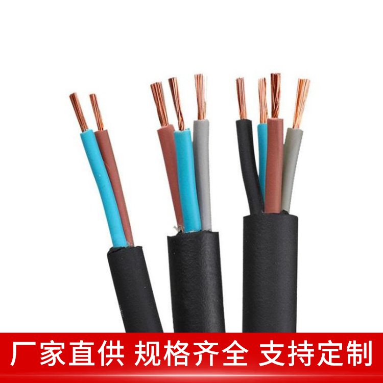YC重型橡套软电缆 3*70+1*25 抗撕裂 用于各类场景传输电能 银顺